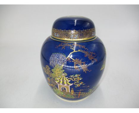 Carltonware Pagoda Decorated Ginger Jar, 19cm 