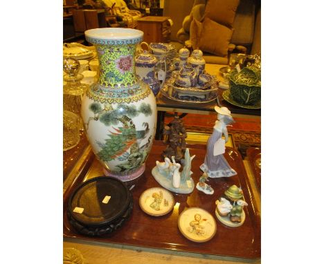 Chinese Porcelain Vase, Hummel, Lladro, Nao etc 