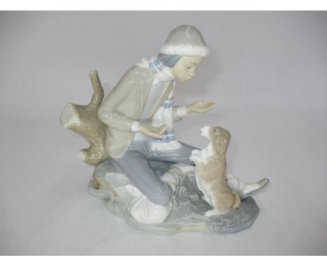 Nao Figure of a Boy with Dog 