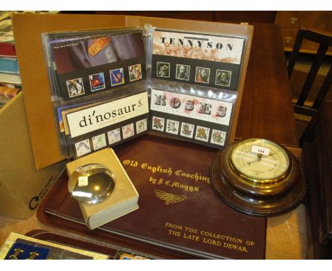 Album of Royal Mail Presentation Packs, Old English Coaching Inns From The Collection of The Late Lord Dewar, Blacks Guide Bo