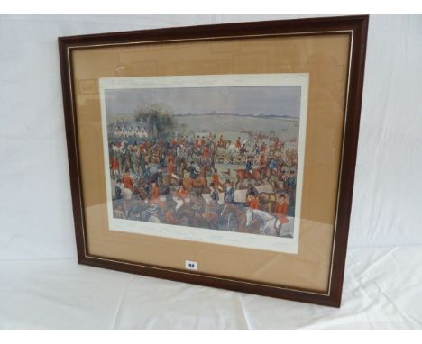 Vanity Fair hunting print - 'Kirby Gate' 1901 