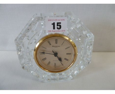 Waterford crystal mantel clock 
