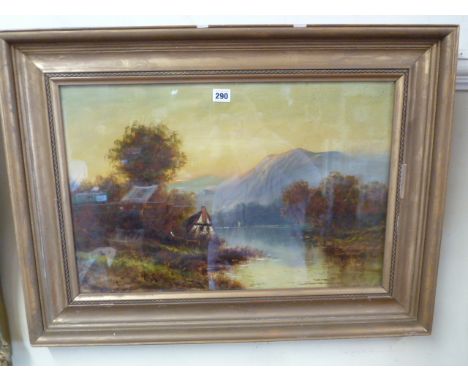 19thC Oil landscape - R Starky 