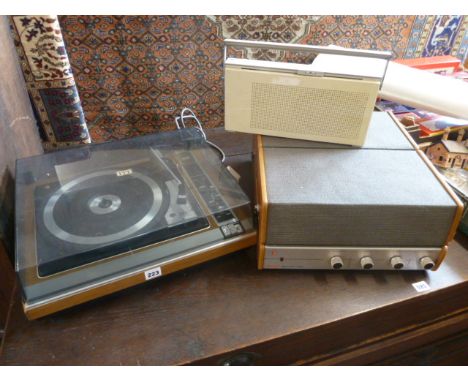 ITT Stereo 1040 record player and Bush SRP 59 compact record player (2) 