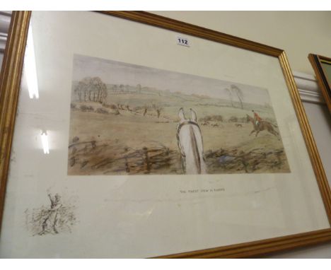 Hunting print - 'The Finest View in Europe' - Snaffles 