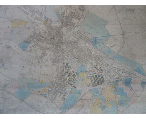 Quantity of 19th/20thC Estate and Ordnance Survey maps - Yorkshire, Staffordshire etc 