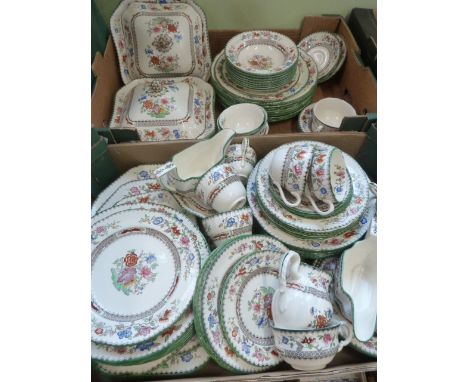 Copeland Spode Chinese Rose dinnerware (2 boxes) 