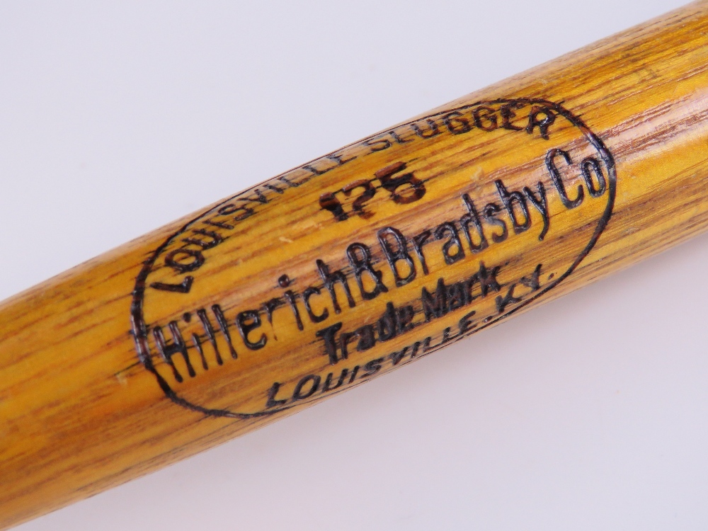 A 'Babe' Ruth vintage souvenir mini Louisville Slugger baseball