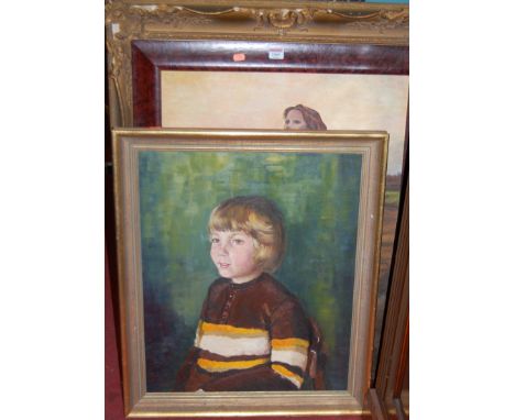 Assorted pictures and prints, to include a heavy gilt framed oleograph of good size