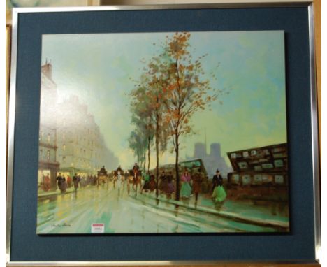 Charles Janin - April in Paris, print by Venture Prints, 1971, 50 x 60cm