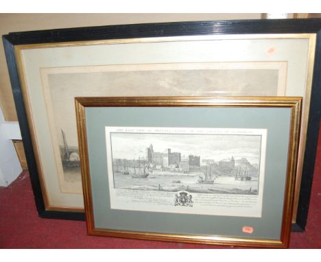 A Spy print 'The Rev - The Honourable Edward Lyttelton', and topographical engravings etc