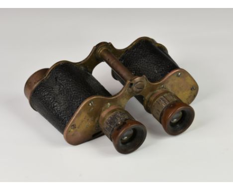 A pair of WWII Army binoculars the shoulders engraved Bino: prism No.2 MK11 &amp; M.I.O I.O.F. Calcutta 1944 and with broad a