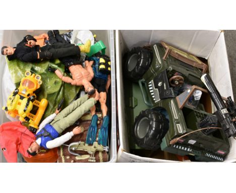 A large quantity of various vintage Action man collectables  
