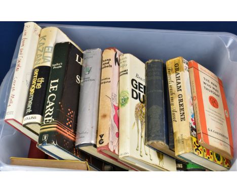 Various first edition hardback books to include Le Carre, George Melly, Isaac Asimov, Jessica Mitford, Gerald Durrell and Eli
