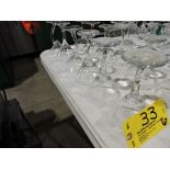 Crooked stem martini type glasses.