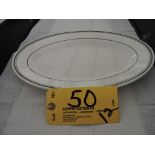 New 13 1/2" x 9 Buffalo china steak plates.