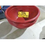Plastic bowls, 10", 3 qt.