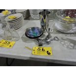 Stainless steel bottle opener, shot, bowls, and tumbler.