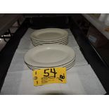 China steak plates, 9" x 6".
