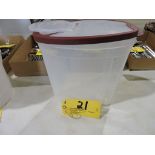 Rubbermaid container.