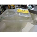 Acrylic salad containers.