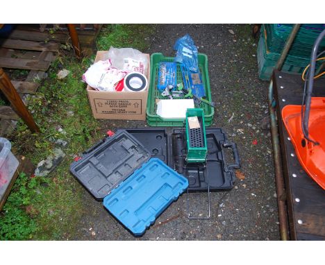 Items to include fluids, waste pipe fittings, tap & die sets, brick maker, wine rack etc.