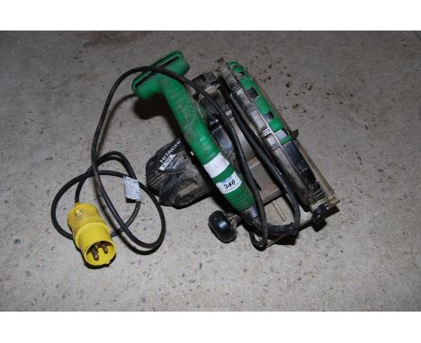 A Hitachi 110v rip saw.