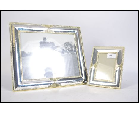 A group of easel back picture frames. Various sizes and designs please see images. 18cms high