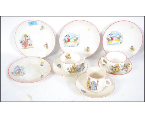 A collection of children's ceramics / cups &amp; saucers to include Huckleberry Hound, Yogi Bear and others by Hammersley &am