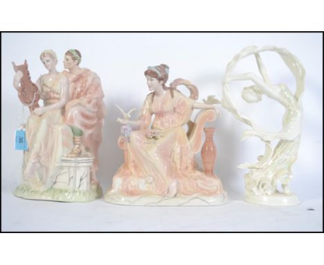 2 Wedgwood large ceramic figurines from ' The Classical Collection ' to include Captivation by Jenny Oliver &amp; Serenade by