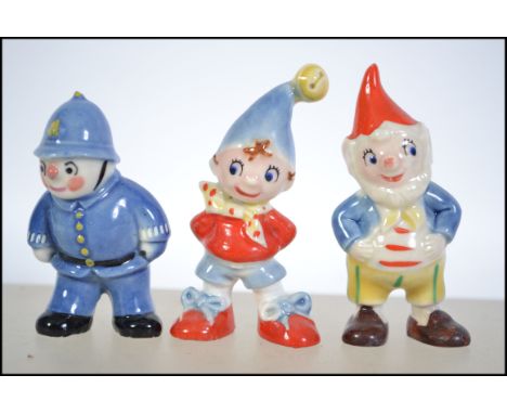 A collection of 3 vintage Wade ceramic figurines to include Noddy, Big Ears and Pc Plod ( 3 total, please see illustrations )