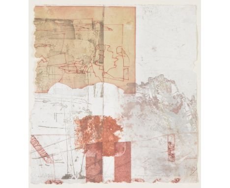 λ Jeremy Gardiner (British b.1957)Gurnards Head, 2011MonoprintSigned, inscribed, dated 2011 and numbered 1/1 to lower edge, f
