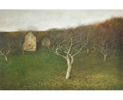 λ Andrew Hemingway (British b. 1955)The OrchardWatercolour on boardSigned lower right96 x 150cm (37¾ x 59 in.)Please Note: th