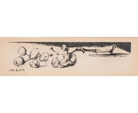 λ Pablo Picasso (Spanish 1881-1973)La Grappe de Raisin, Justification page 103 from "Dans l'atelier de Picasso" by Jaime Saba