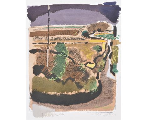 λ Simon Palmer (British b.1956)Towards the ValeWatercolourSigned lower right and titled lower left40.5 x 33cm (15¾ x 12 in.)P