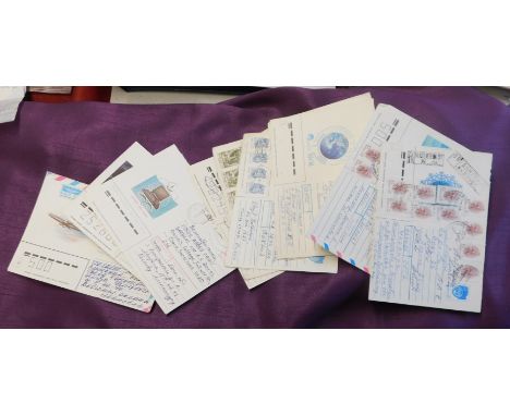 Russia 1992-1994 6x covers postal rates. Made up of Soviet pre-paid postage, Soviet postage and box cancels with T.P., amount