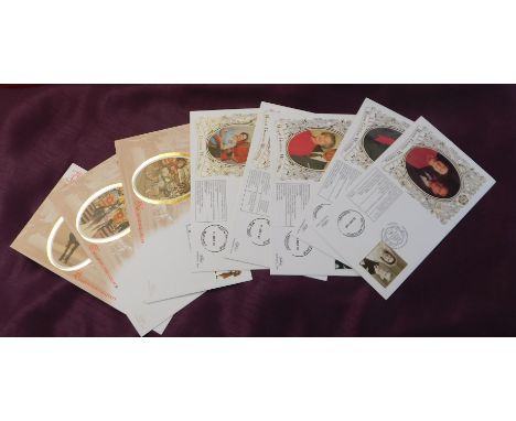 Great Britain 1997 (22 April) Royal Golden Wedding Benham, Gold First Day Covers (4) and 1997 (July 10) FDC and The Queen's H