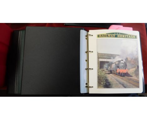 Steam Locomotives - A very fine Railway collection of Railway Heritage with Mint sets, Miniature sheet, First Day Covers etc.