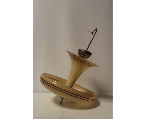 VINTAGE MID CENTURY CHROME AND GLASS LIGHT FITTING TOGETHER WITH A VINTAGE MOTTLED GLASS CEILING SHADE