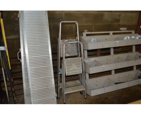 Two aluminium step ladders 