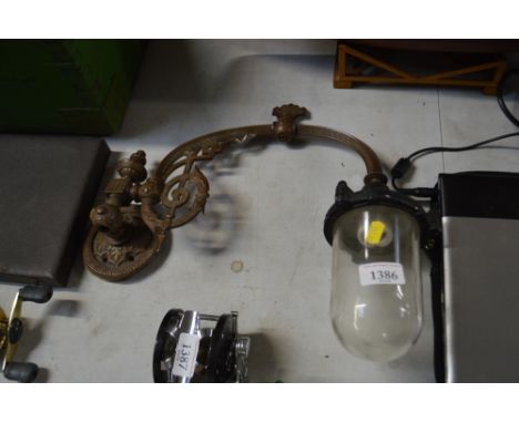 A wall mounted light fitting