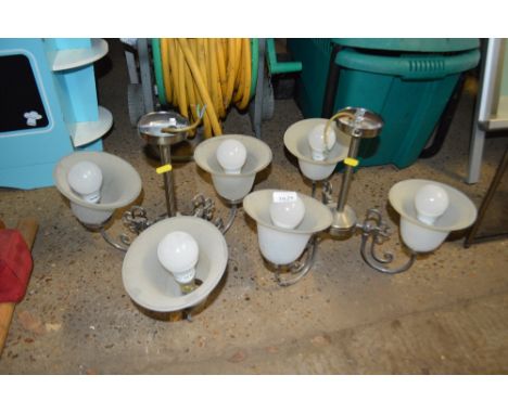 Two hanging light fittings