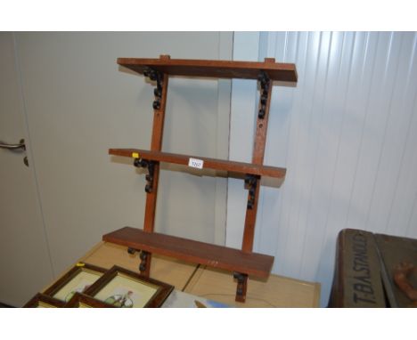 A three tier hanging shelf