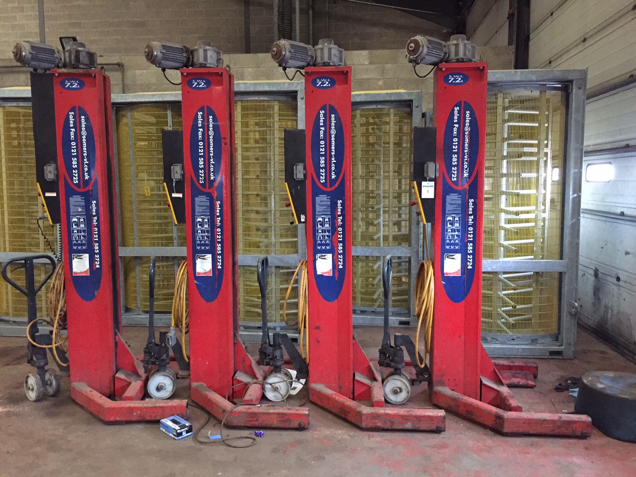 Somers Series IV Mobile Vehicle Column Lift, 7.2 Tonne Column Lift