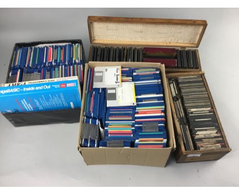 COLLECTION OF MAGIC LANTERN SLIDES, various subject matter including scenic, contained across two boxes