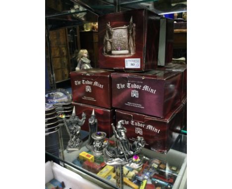 LOT OF MYTH AND MAGIC FIGURES, including 'The Fire Wizard', 'The Visionary' and five decorative plates (11)