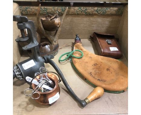 NO.2 FOLDING AUTOMATIC BROWNIE CAMERA, in fitted case, along with other items including a Kenwick pot, another pot, a vinatge