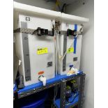 (2) 20 Gallon Polyethylene Vertical Feed Tanks w/Covers and Spigots 12" X 18" X 24"H Subject to Bulk