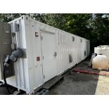 2019 Interport custom cargo container. 40'L 8'W 9'H W/automated lighting, air conditioning, and