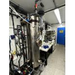 (1) S/S 316 100 Gallon Vertical Tank w/5 Ports on Side, 1 Port on Bottom, 3 Flanged Ports. 1 Flanged